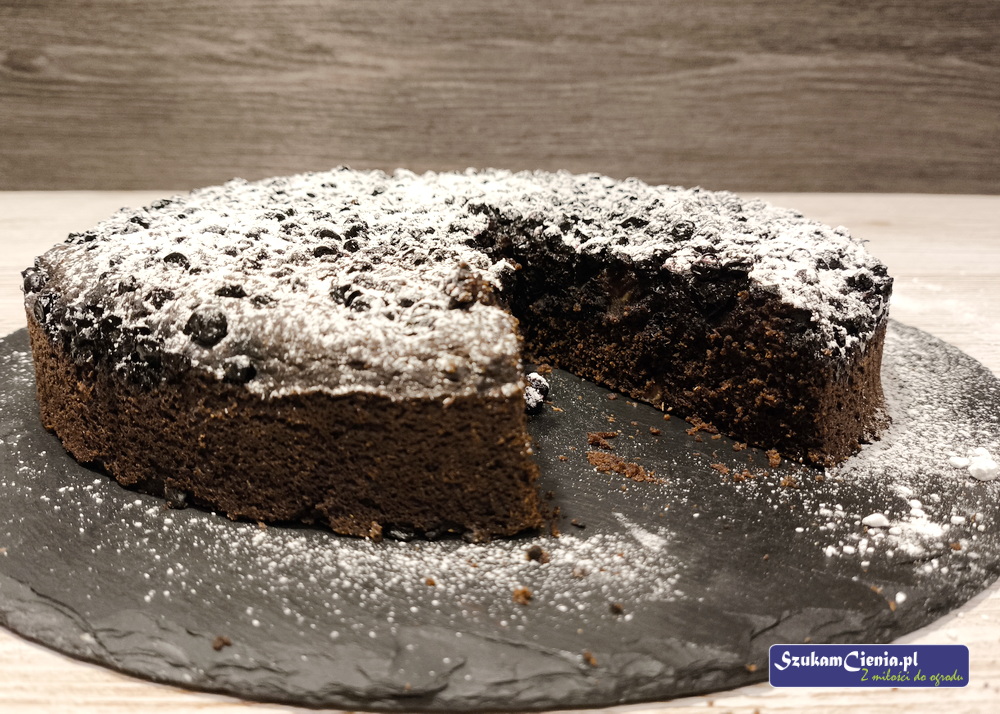 wegańskie ciasto bezglutenowe z jagodami