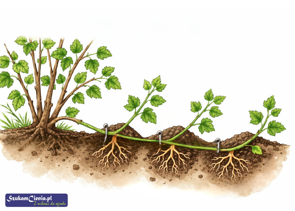 odkład poziomy porzeczki