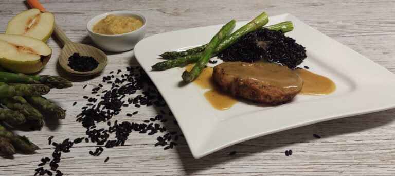 Schab w sosie gruszkowym