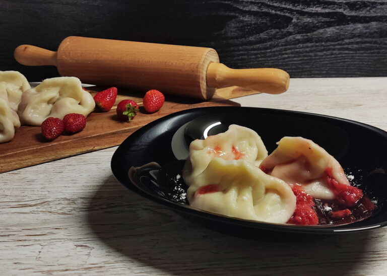 Sakiewki z truskawkami