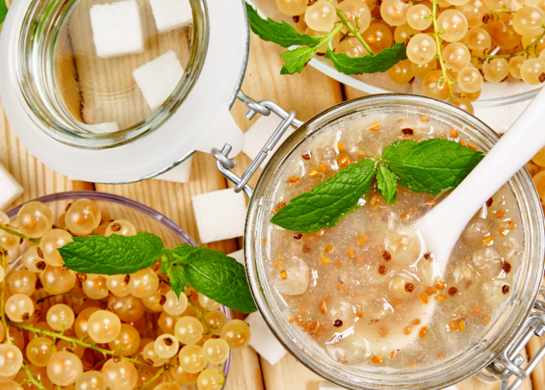 konfitura z białej porzeczki