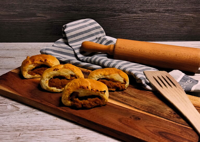 Paszteciki z soczewicą w stylu indyjskim